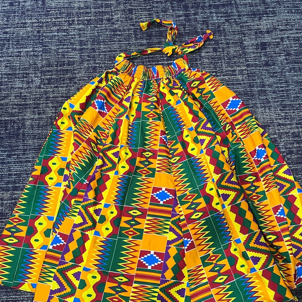 Colorful Geometric Patterned Skirt